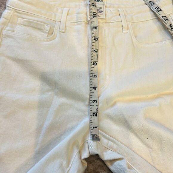 L'AGENCE White Ankle shark bite Cropped Jeans 27 - Picture 5 of 7